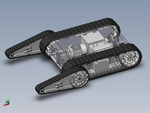 双摇臂履带底盘sw16可编辑