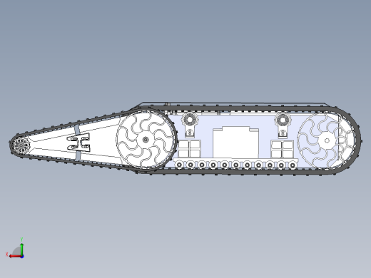 双摇臂履带底盘sw16可编辑后视缩略图