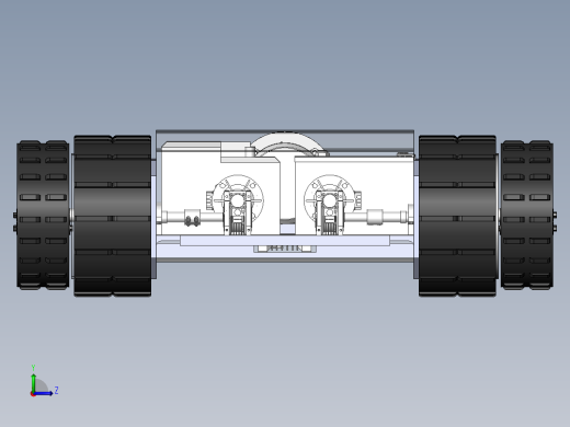 双摇臂履带底盘sw16可编辑左视缩略图