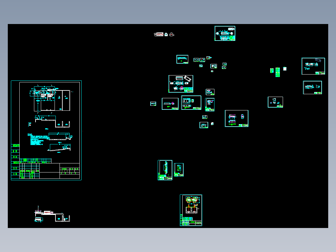 全套砂石分离机图档