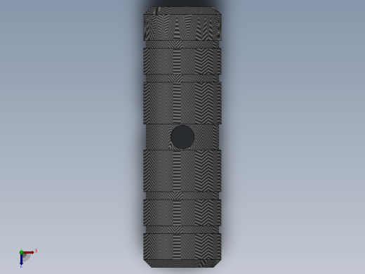 自行车铝合金脚柱火箭筒俯视缩略图