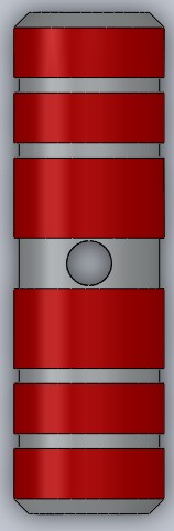 自行车铝合金脚柱火箭筒