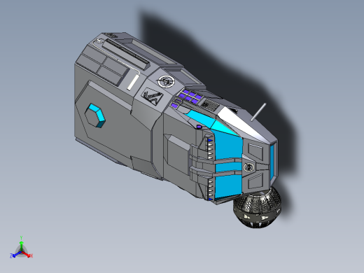 NASA六轮火星探测车简易模型3D图纸 INVENTOR设计 附STEP