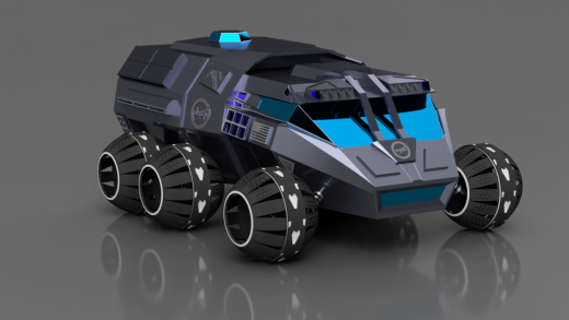 NASA六轮火星探测车简易模型3D图纸 INVENTOR设计 附STEP缩略图