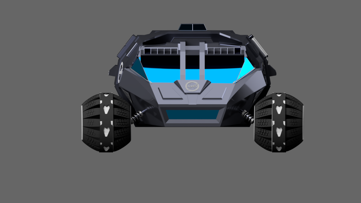 NASA六轮火星探测车简易模型3D图纸 INVENTOR设计 附STEP