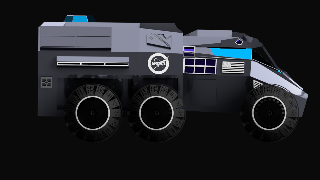 NASA六轮火星探测车简易模型3D图纸 INVENTOR设计 附STEP