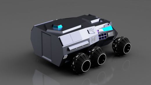 NASA六轮火星探测车简易模型3D图纸 INVENTOR设计 附STEP缩略图