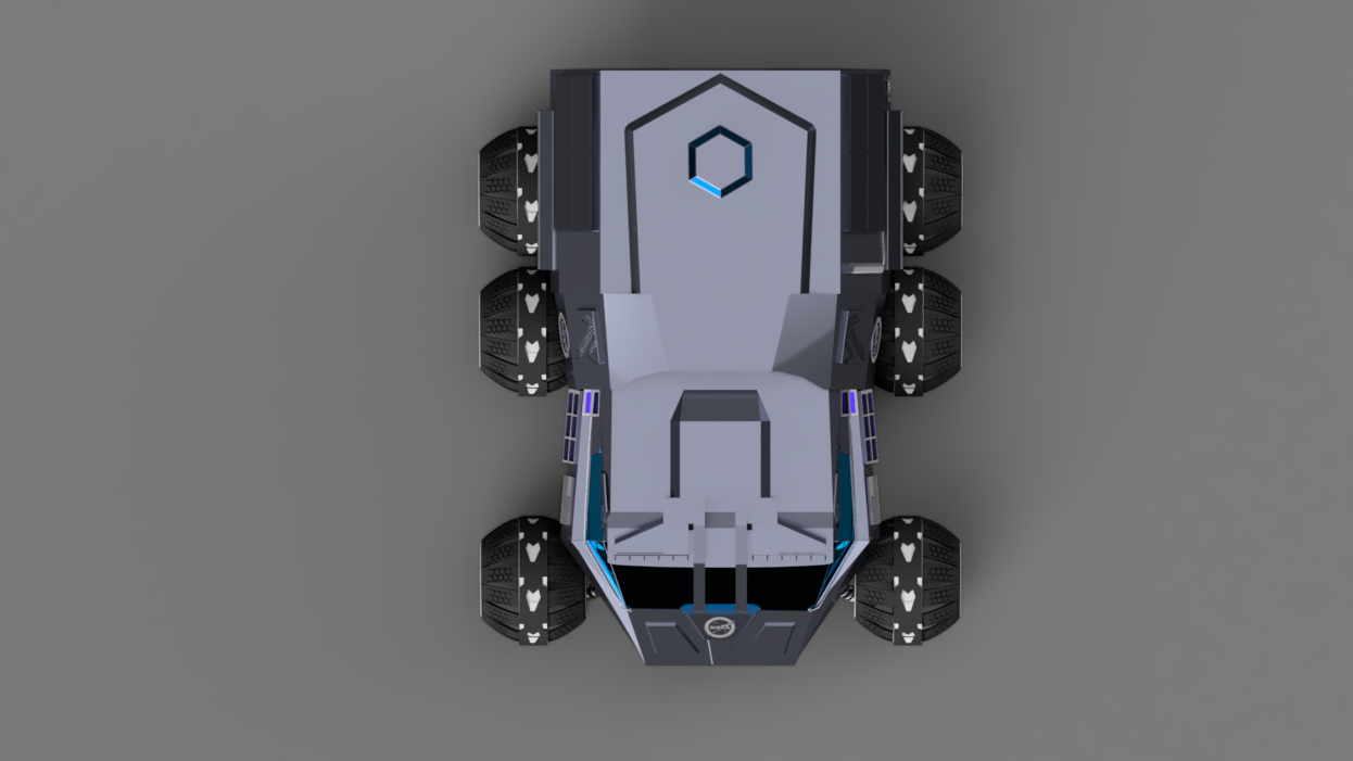 NASA六轮火星探测车简易模型3D图纸 INVENTOR设计 附STEP