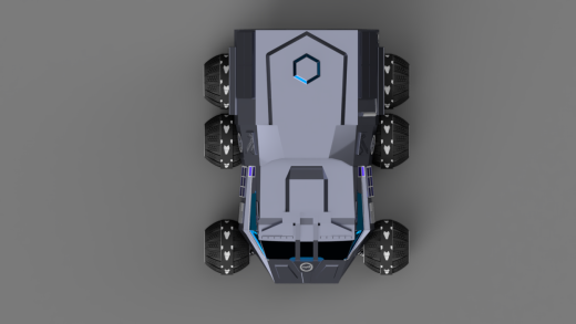 NASA六轮火星探测车简易模型3D图纸 INVENTOR设计 附STEP缩略图