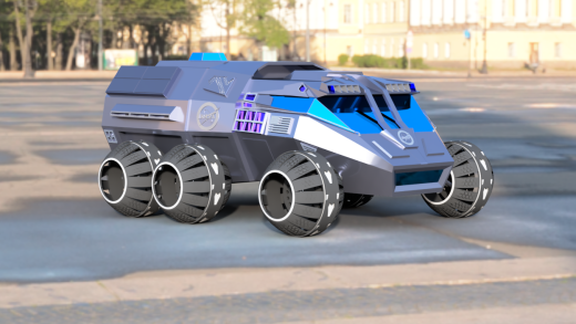 NASA六轮火星探测车简易模型3D图纸 INVENTOR设计 附STEP缩略图