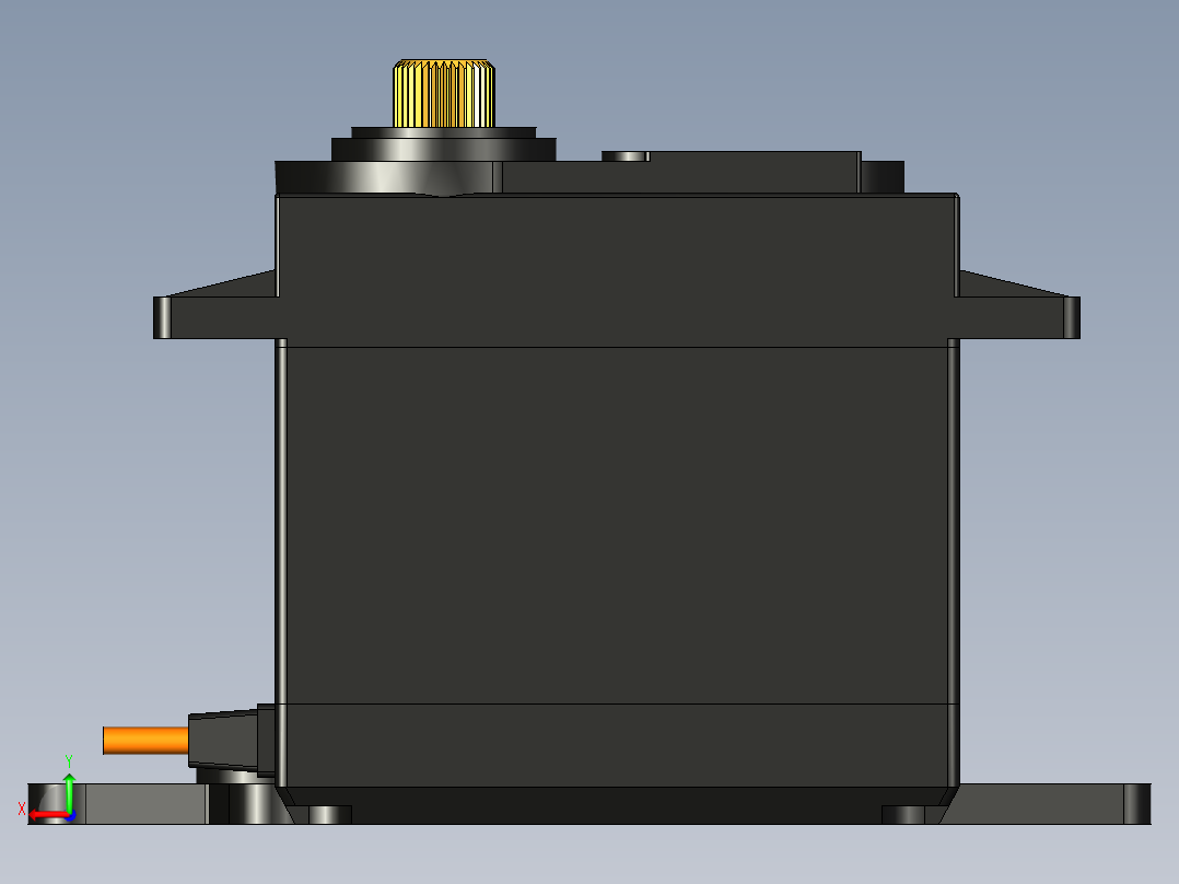 Servo+Motor+MG996R_+一字摇臂后视图