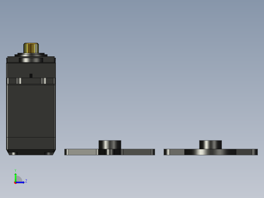 Servo+Motor+MG996R_+一字摇臂左视缩略图