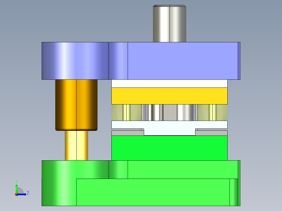 葫芦青铜片级进模（CAD图+Proe三维）左视图