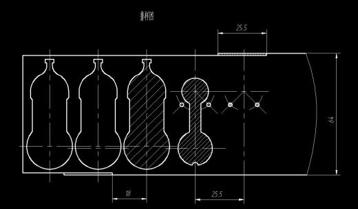 葫芦青铜片级进模（CAD图+Proe三维）缩略图