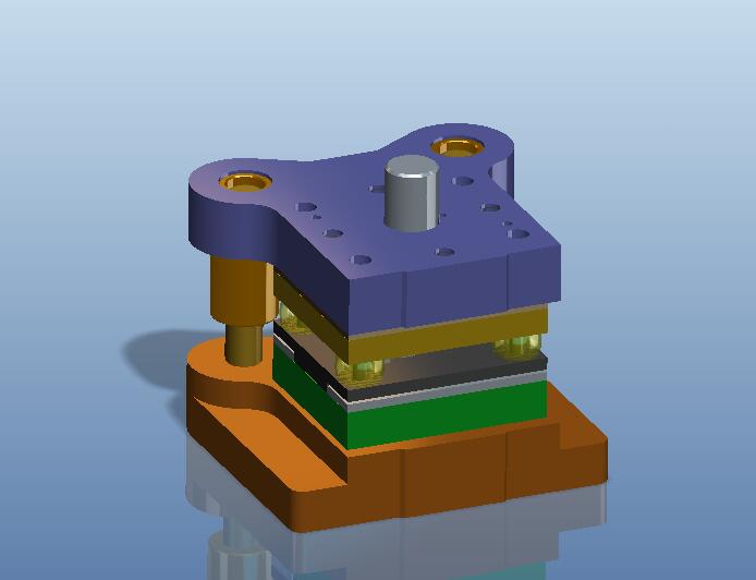 葫芦青铜片级进模（CAD图+Proe三维）