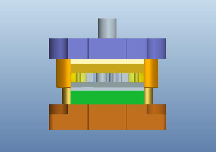 葫芦青铜片级进模（CAD图+Proe三维）