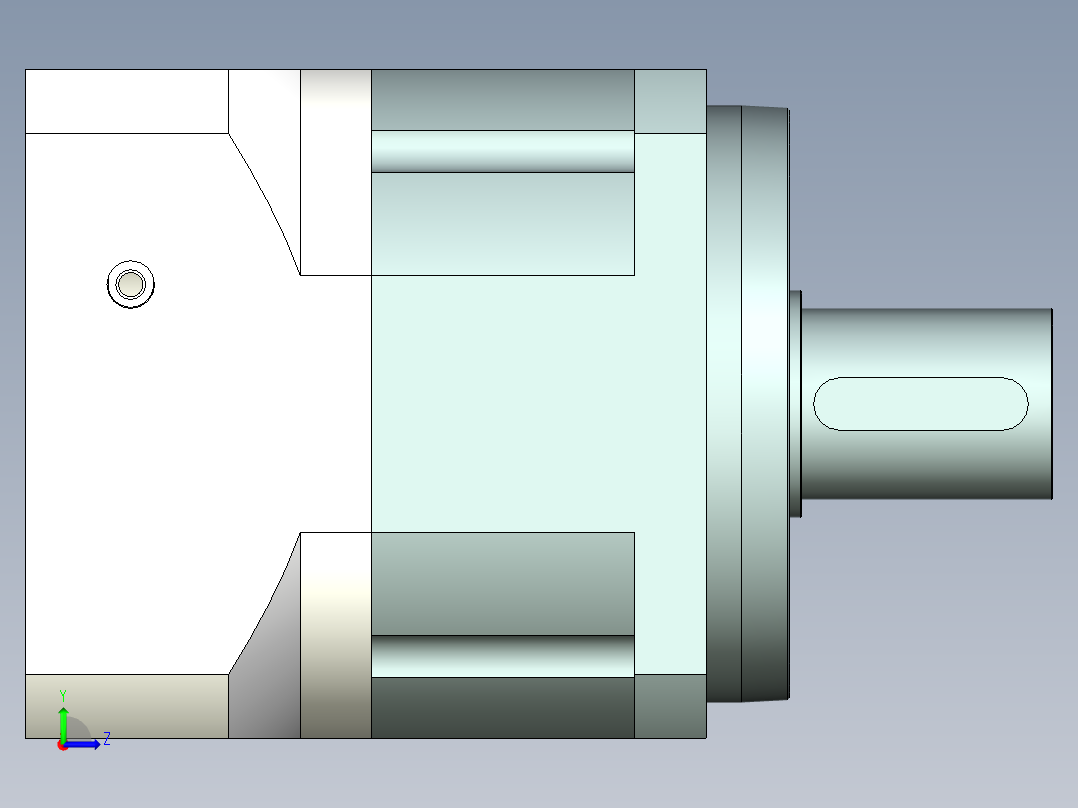直齿PLX280-L1 55-230-265-M12.stp左视图