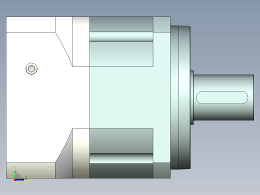 直齿PLX280-L1 55-230-265-M12.stp左视缩略图