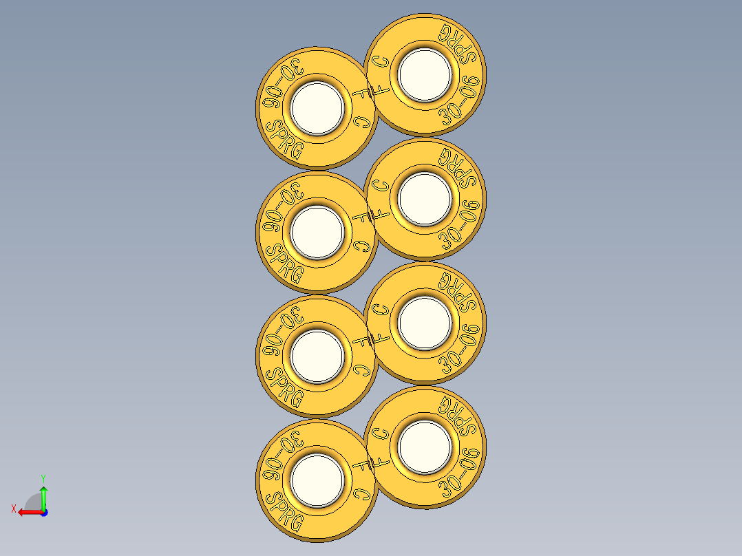 M1 Garand 零件模型后视图