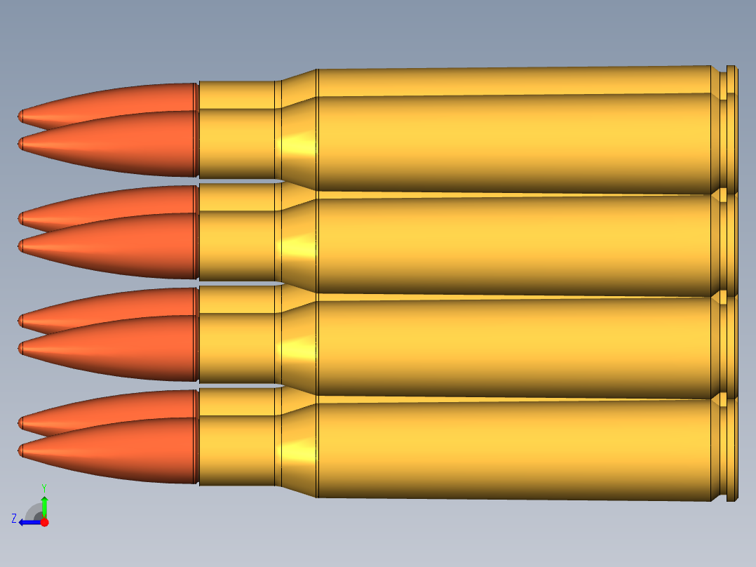 M1 Garand 零件模型右视图