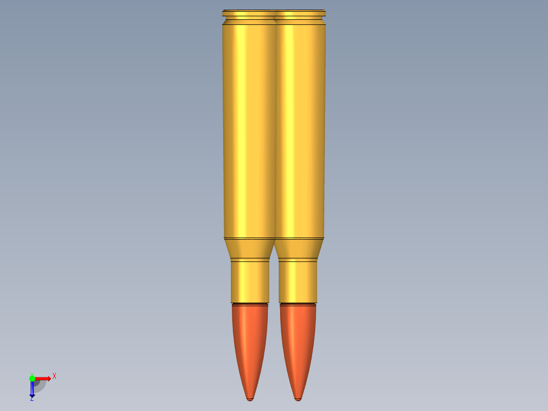 M1 Garand 零件模型俯视图