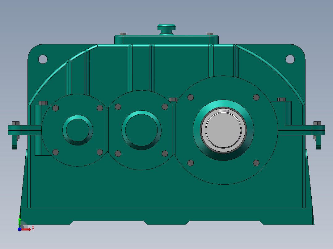 ZLY型硬齿面圆柱齿轮减速器112前视图