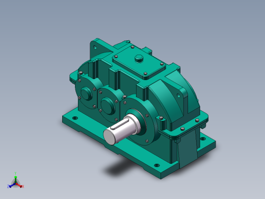 ZLY型硬齿面圆柱齿轮减速器112正等轴测缩略图