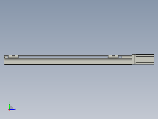 直线模组LHA6-S600-M-200W(16丝杆)设计图纸左视缩略图