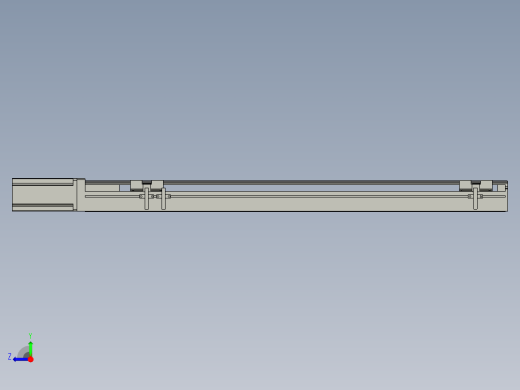 直线模组LHA6-S600-M-200W(16丝杆)设计图纸右视缩略图