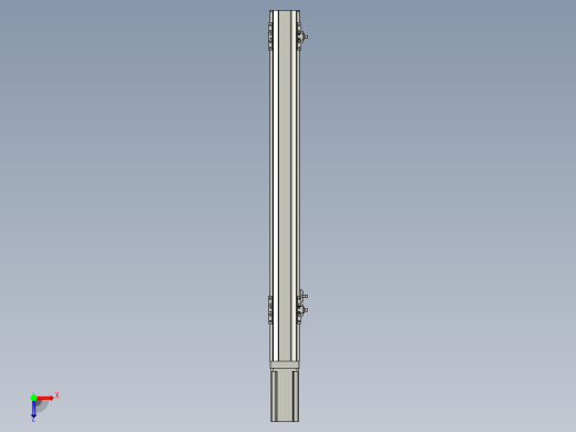 直线模组LHA6-S600-M-200W(16丝杆)设计图纸俯视缩略图