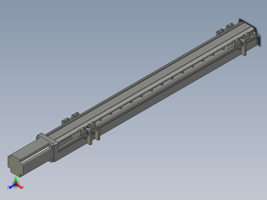 直线模组LHA6-S600-M-200W(16丝杆)设计图纸正等轴测缩略图