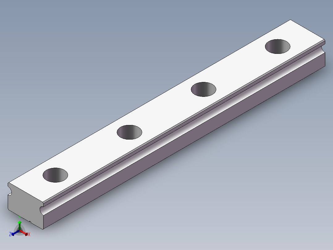 滑块MGN12C正等轴测图