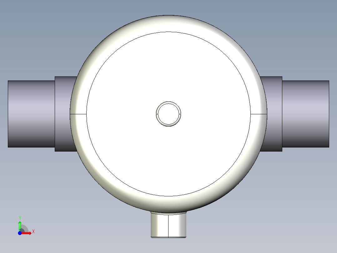 1DKPDVCP NC 气动隔膜阀常闭与男性的两端，公制系列PVC-U前视图