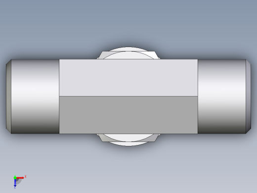 卡套式工业通用硬管接头EO_Adjustable_locknut_branch_tee_TEE08LMOMDCF俯视缩略图