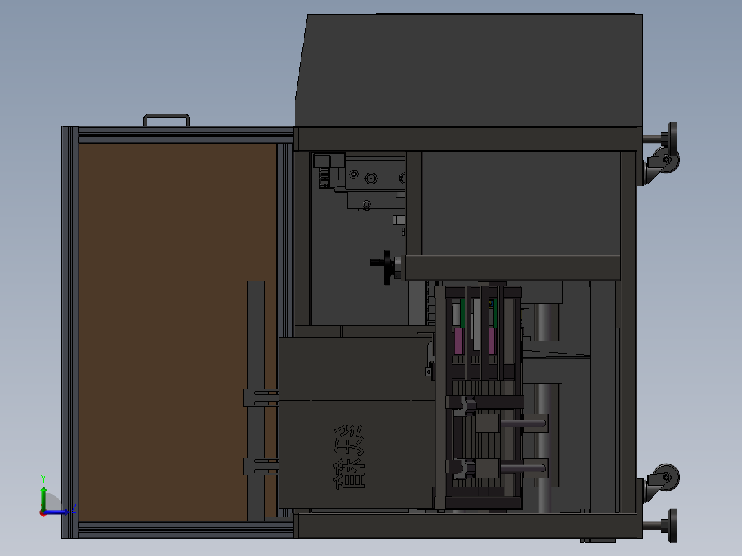 气动开箱机左视图