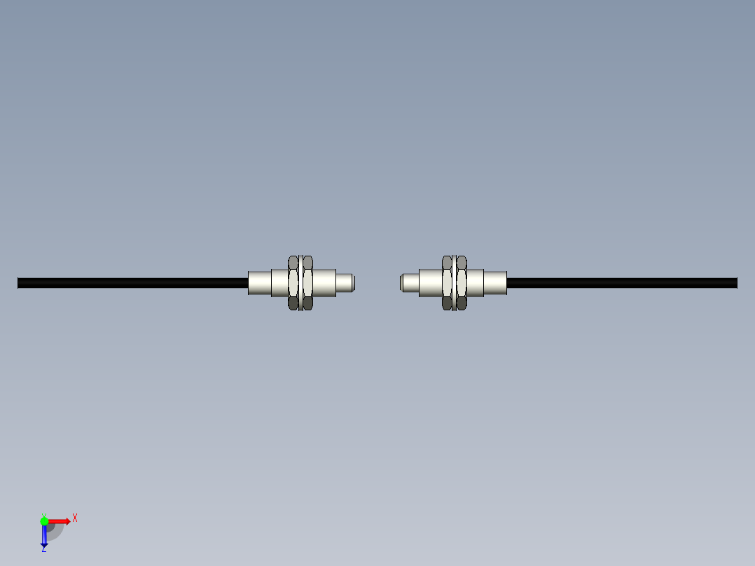 光纤元件对射型FT-D610俯视图