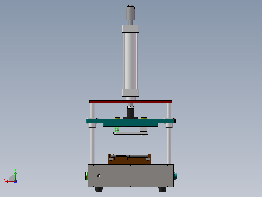 手机壳自动切水口机后视图