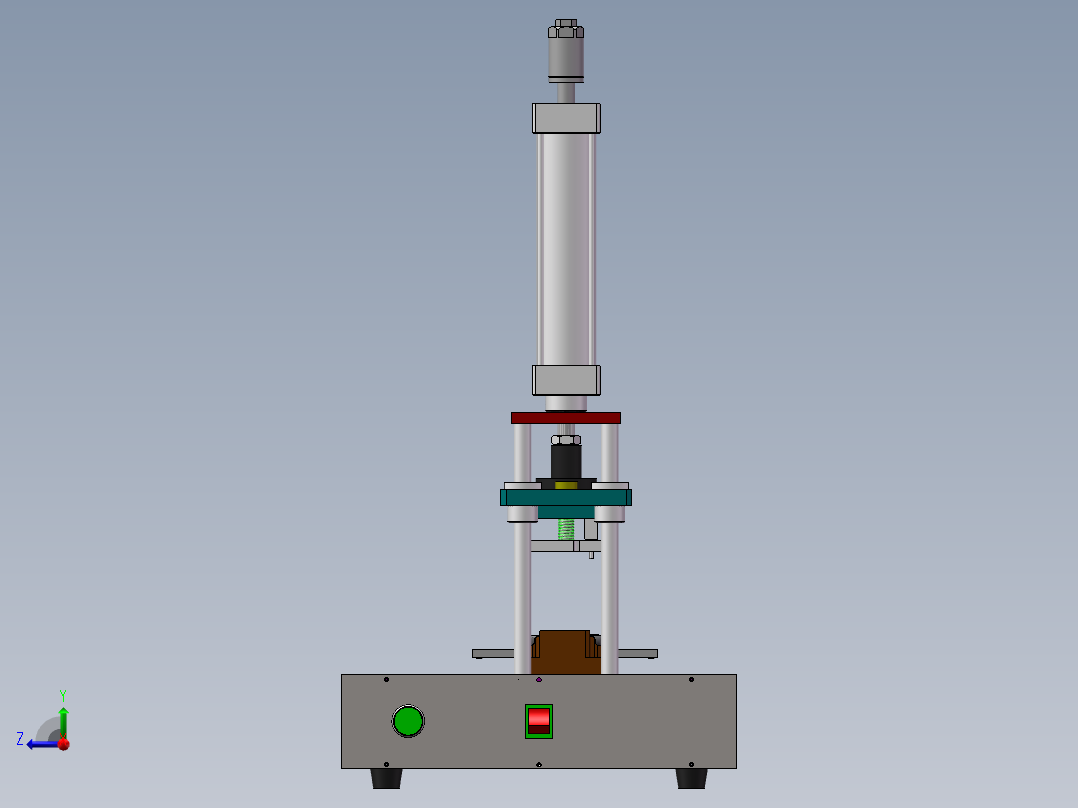 手机壳自动切水口机右视图