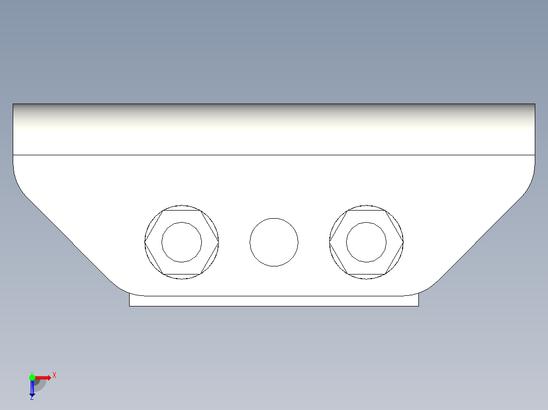 自動滑動張力器AST-3D多系列多零件图纸模型俯视图