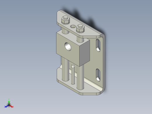自動滑動張力器AST-3D多系列多零件图纸模型正等轴测缩略图