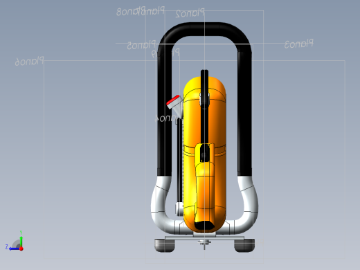 旋臂锯模型3D图纸 Solidworks设计右视缩略图