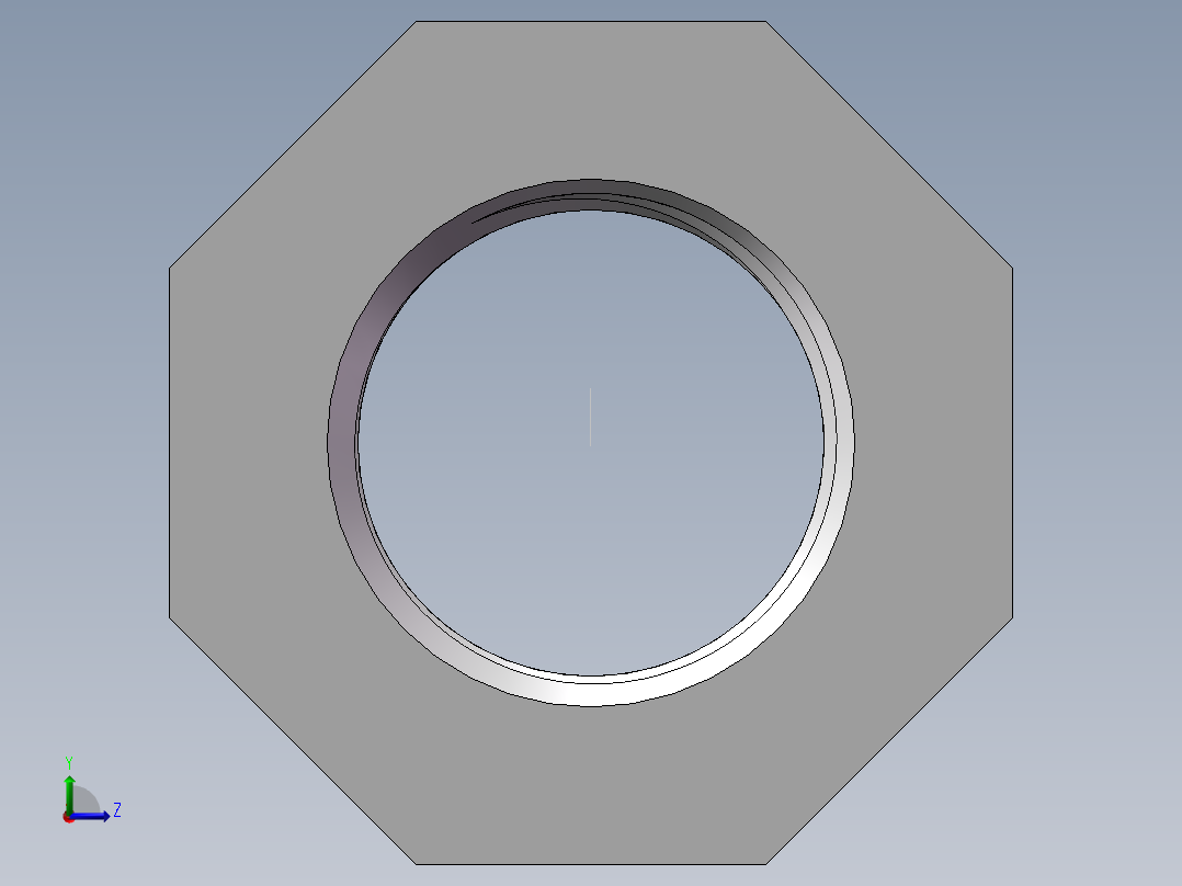 转接头-内外丝异径 DN32-DN20左视图