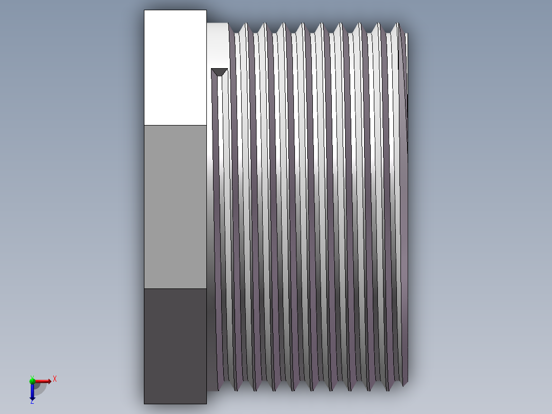 转接头-内外丝异径 DN32-DN20俯视图