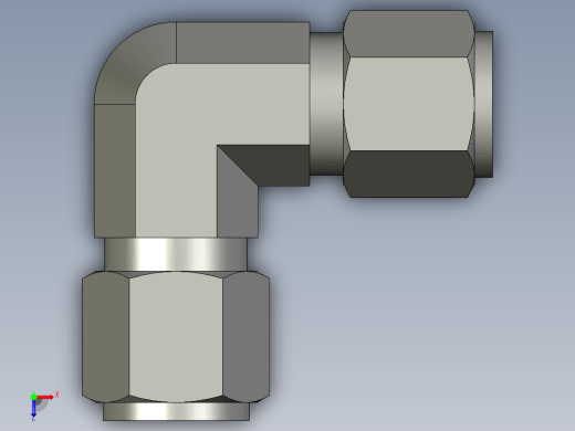 卡套式工业通用硬管接头10_ebu-s俯视缩略图