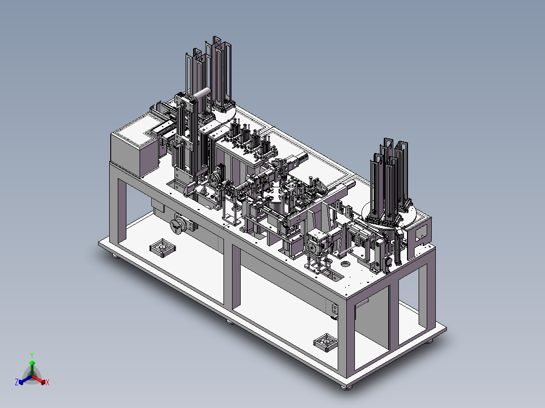 智能卡贴芯片封装机正等轴测图