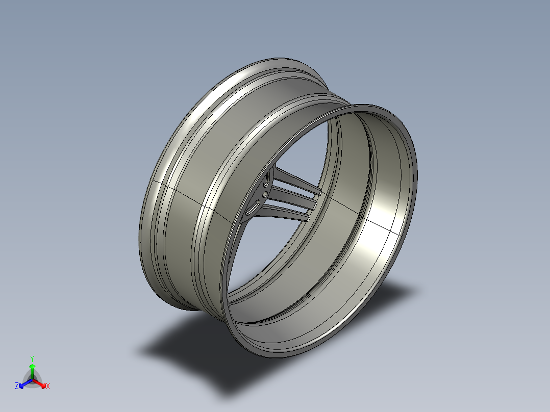 HAMANN轮毂3D图纸 IGS格式正等轴测图