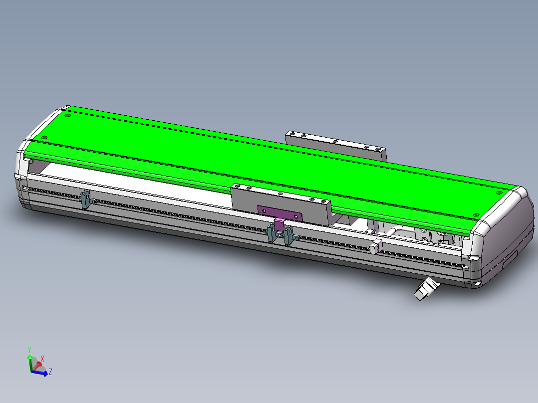 MTH丝杆半封闭模组MTH17-M-400WB主视图