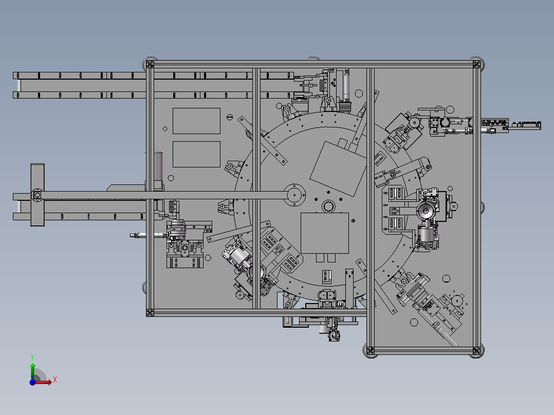 圆形电容穿心焊接机前视图