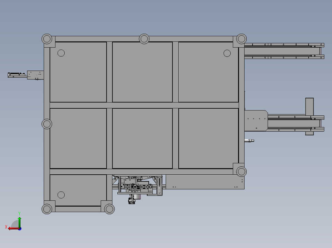 圆形电容穿心焊接机后视图