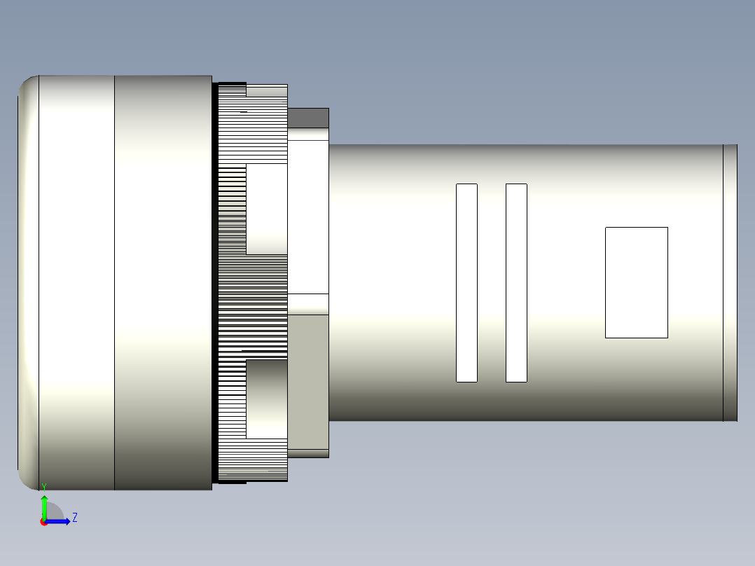 德力西电气LD11-22D纯白左视图